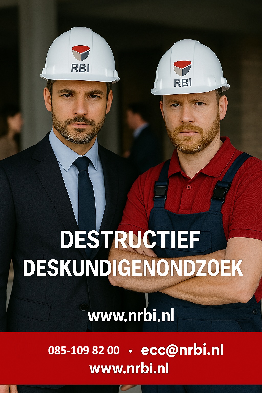 Destructief Deskundigenonderzoek is feitelijk onderzoek waarbij letterlijk wordt gesloopt. Dit wordt uitgevoerd door twee personen. Twee deskundigen die demonteren en herstellen en vastleggen van de bouwproblemen. 